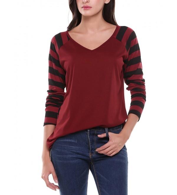 striped sleeve baseball tee