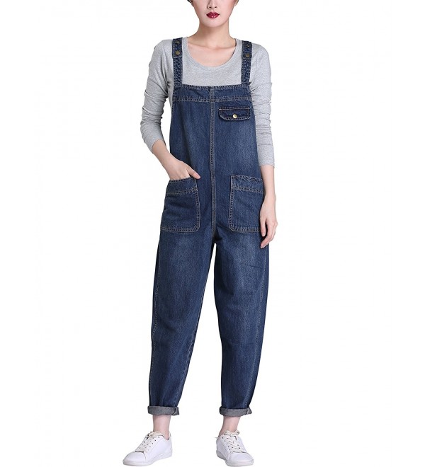 Yeokou Womens Cropped Overalls Jumpsuits