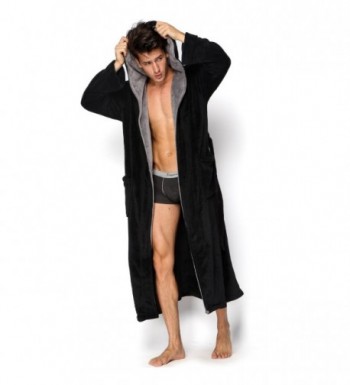 COSMOZ Hooded Length Fleece Bathrobe