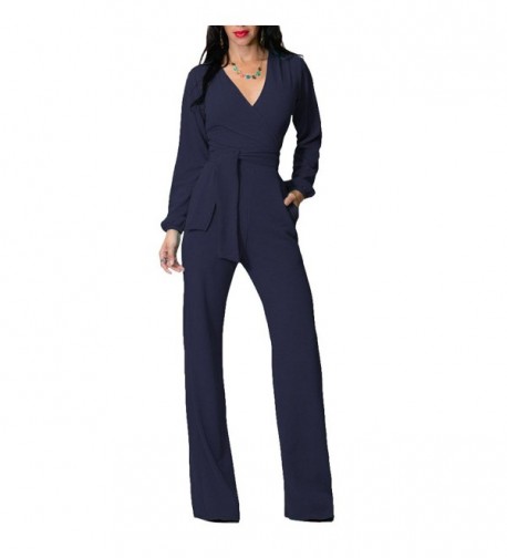 OLUOLIN Jumpsuits Elegant Rompers Pockets