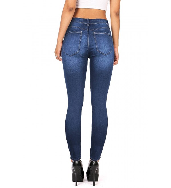 Women's Juniors Timeless Low Rise Stretchy Skinny Jeans - Medium Denim ...