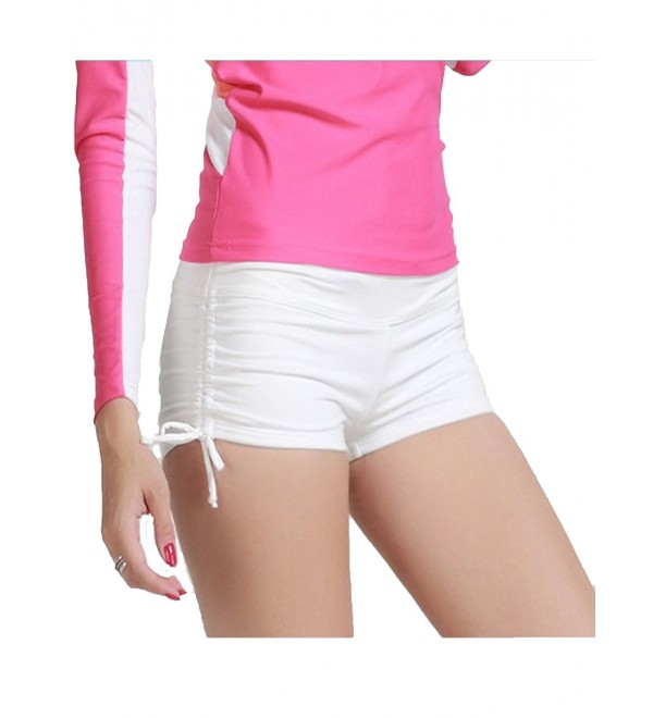 Womens Waistband Swimsuit Bottom Shorts