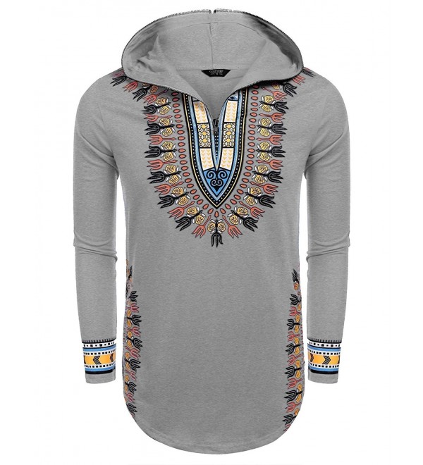 COOFANDY Hippie African Dashiki Sweatshirts