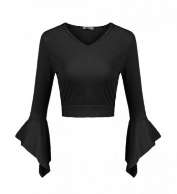 Pasttry Womens Midriff Blouse Sleeve