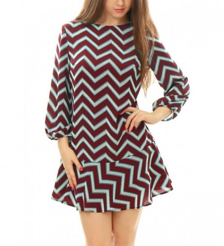 Allegra Womens Flouncing Chevron Loose