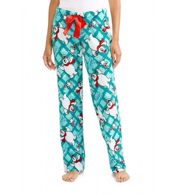 Womens Frosty Snowman Bottoms Drawstring