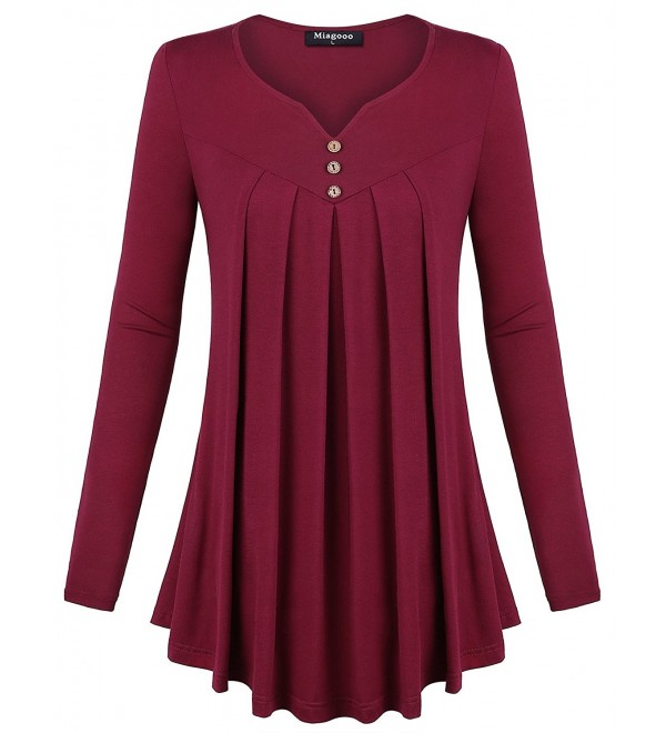 Miagooo Sleeve Blouse Shirts XX Large