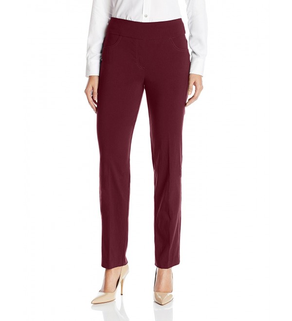 Ruby Rd. Women's Pull-On Solar Millennium Tech Pant - Bordeaux ...