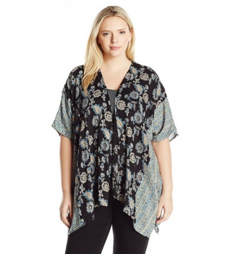 Angie Womens Floral Printed Kimono