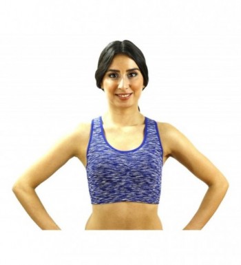 Morera Seamless Womens Padded Navy Grey