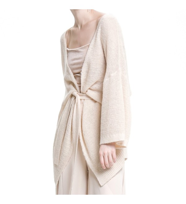 Luxspire Womens Wool blend Cardigan Apricot