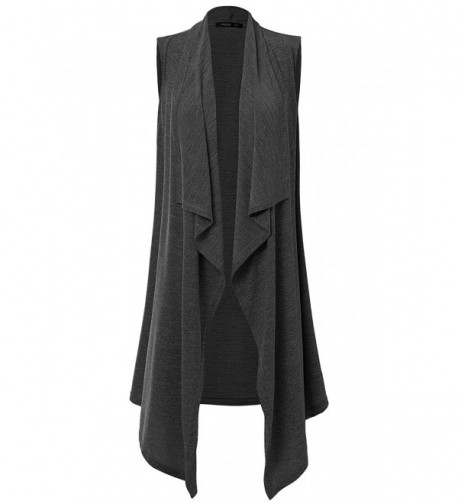 JayJay Lightweight Sleeveless Cardigan Darkgray