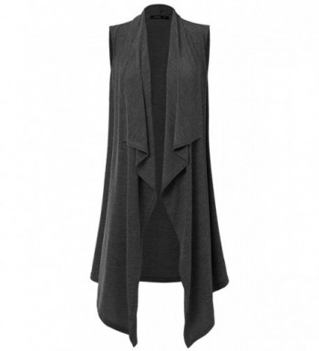 JayJay Lightweight Sleeveless Cardigan Darkgray