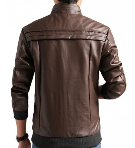 2018 New Men's Faux Leather Jackets for Sale