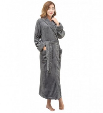 VIandVI Womens Luxurious Bathrobe Sleepwear