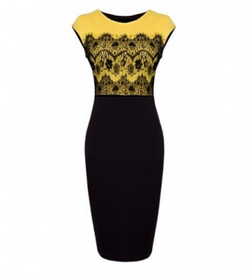 HOMEYEE Voguish Colorblock Splicing Bodycon