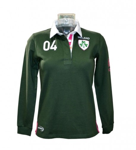 Ireland Shamrock Ladies Sleeve Shirt Medium