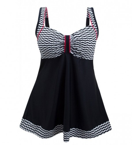 DANIFY Swimdress Striped Bathing Swimwear