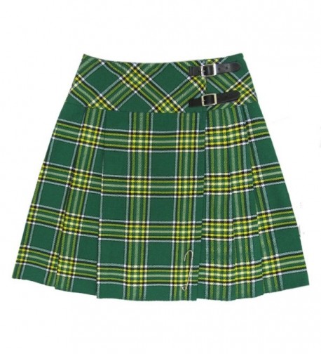 Tartanista Irish Tartan Pleated Skirt