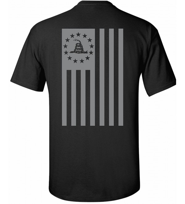 Betsy Ross Flag DTOM T-Shirt - Black - C918069QIWQ