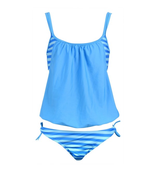Toplus Stripes Tankini Swimwear Swimsuit