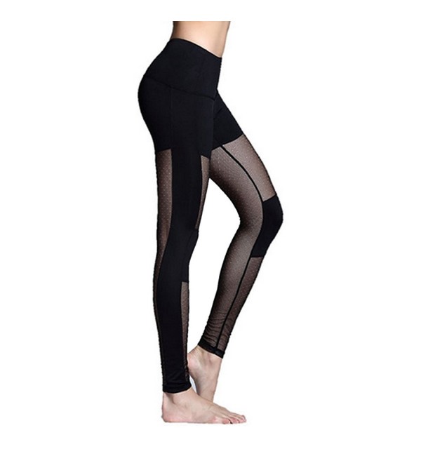 Gooket Full Length Leggings Black Mesh