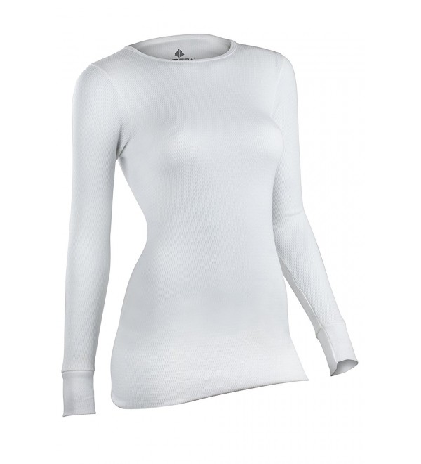 Women's Icetex Performance Thermal Underwear Top with Silvadur - White ...