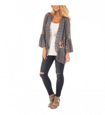 GINVELL Womens Floral Kimono Cardigan