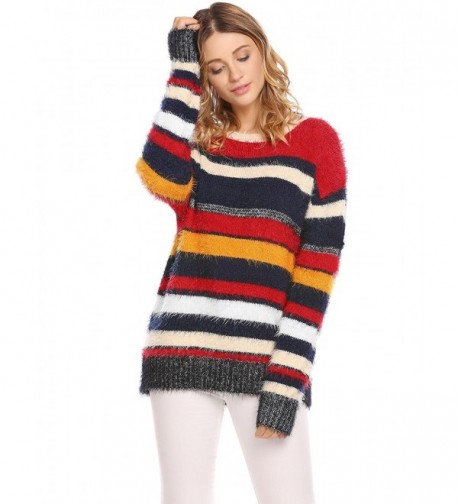 ThinIce Womens Casual Striped Sweater