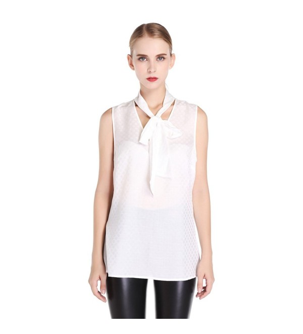 MAXdesign Womens Sleeveless Top White