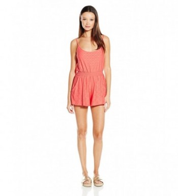Lucy Love Womens Eyelet Romper