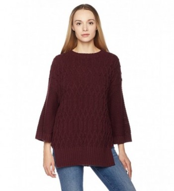 True Angel Womens Pullover Aubergine