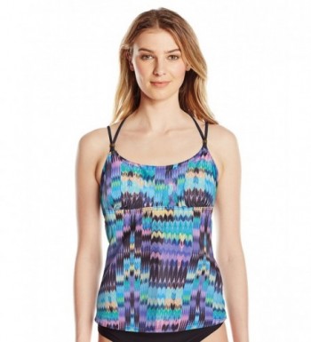 prAna Womens Azora Tankini Aquamarine