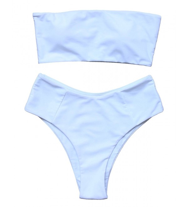 OMKAGI Bandeau Swimsuits Shoulder Bathing