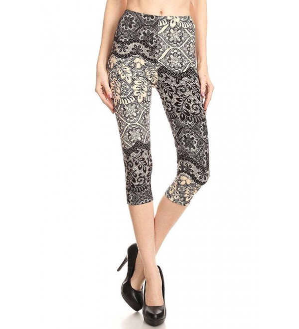 Leggings Mania Printed Cropped Paisley