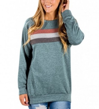 Astylish Casual Crewneck Sweatshirt Blouses