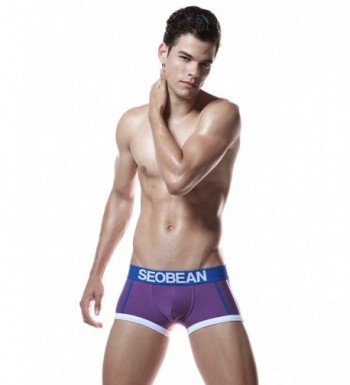 SEOBEAN Trunk Underwear Purple Orange