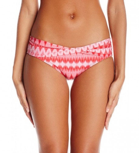 Womens Diamond Banded Bikini Bottom