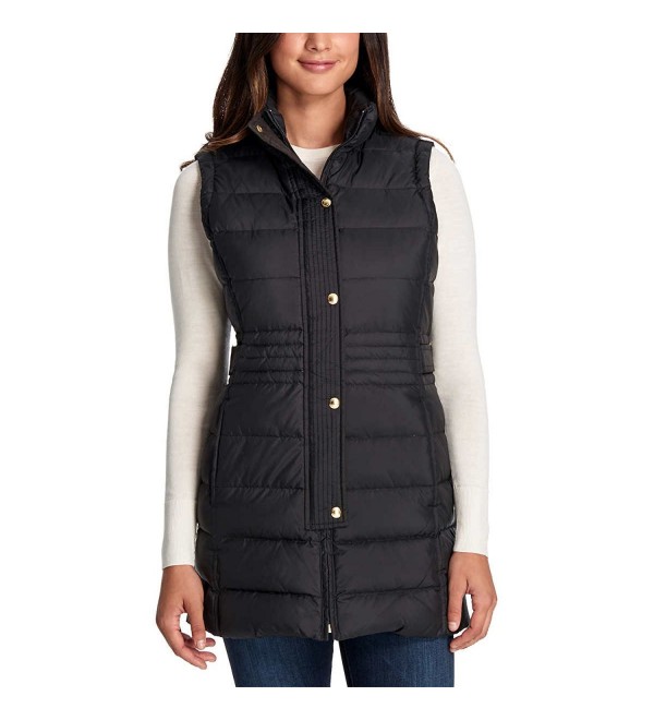 Weatherproof Ladies' Long Down Vest For Women Down Fill - Black ...