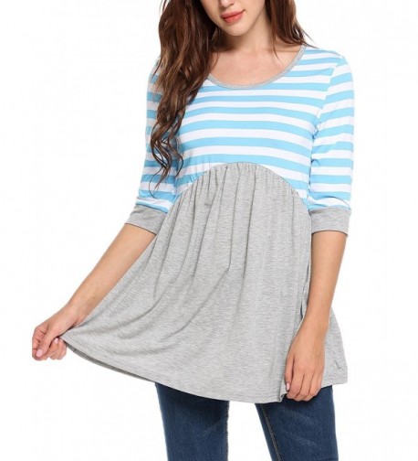 Soteer Womens Bohemian Sleeve Striped