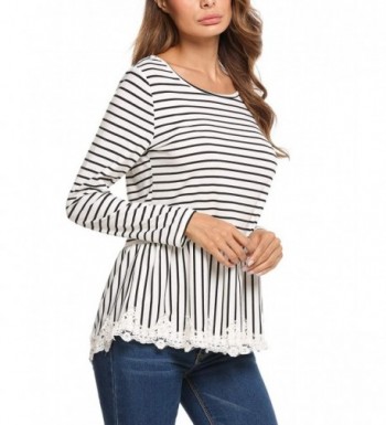 Soteer Womens Striped Sleeve T shirt
