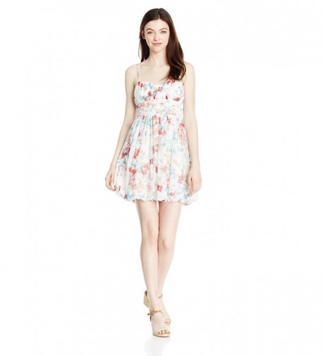 Speechless Juniors Dress Cream Floral