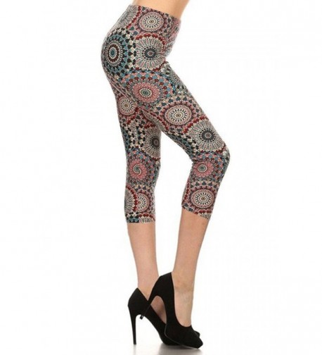 Capri Print Leggings Mandala R683 CA PLUS