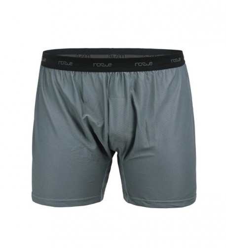 Men's Quick Dry Lightweight Causal Underwear Boxers - Gray - C612NUPB4UB