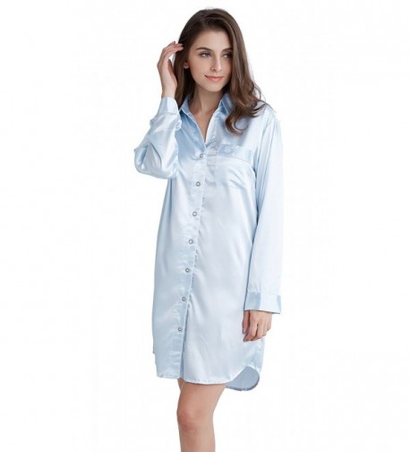 Womens Pajama Sleeve Nightshirt Candice