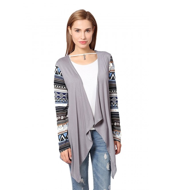 Jc kube Womens Front Draped Cardigan