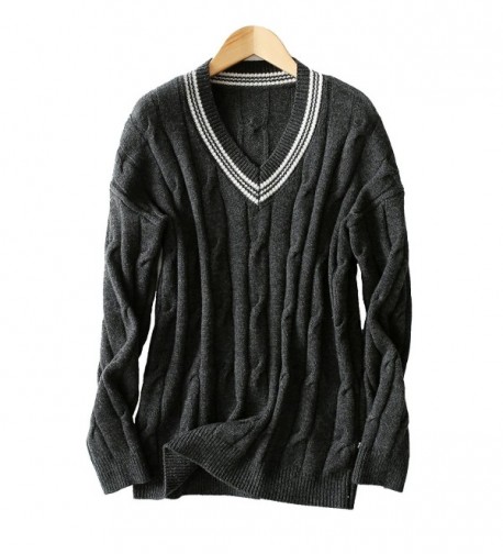 VenuStar Sweater Cashmere V Neck Pullover