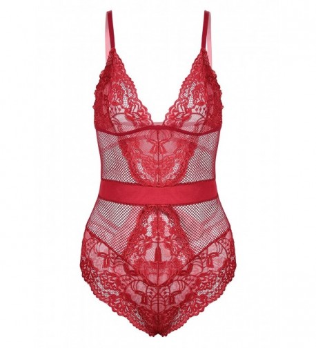 ADORNEVE Lingerie Floral Strappy Bodysuit