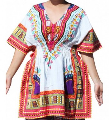 RaanPahMuang Ladies Dashiki Elastic V Collar