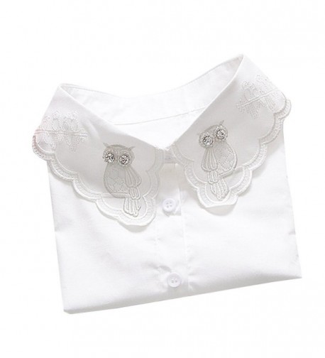 Shinywear Embroidered Blouse Collar Cotton